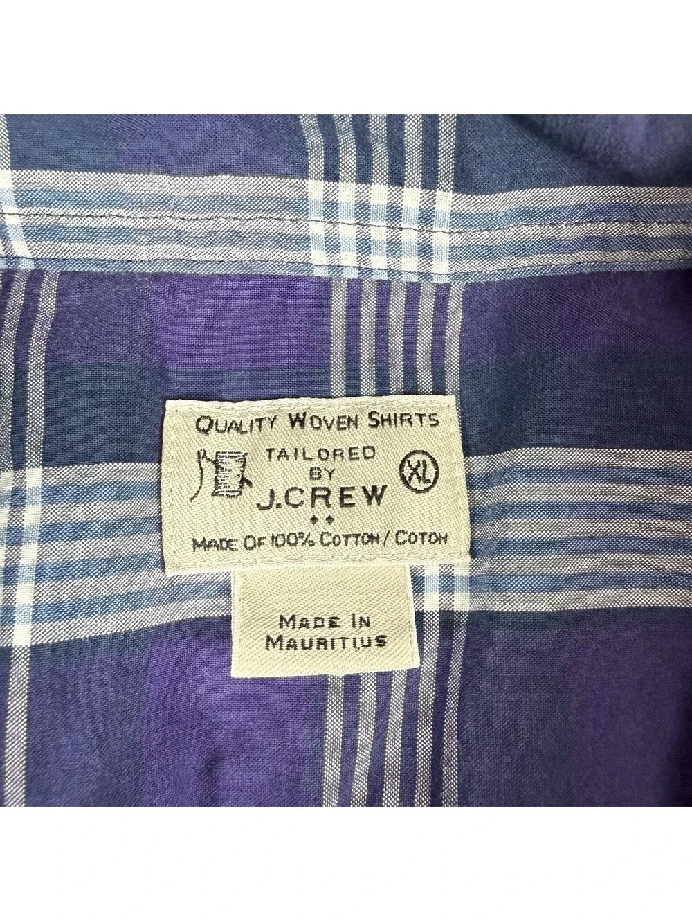 J Crew Quality Woven Shirt Men’s XL Purple Long Sleeve Button Down Casual